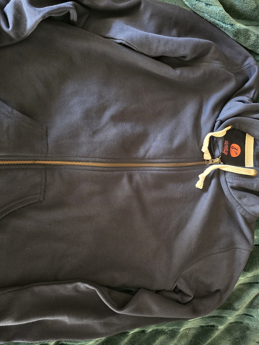Ballet Navy Full-Zip Hoodie Jacket-L